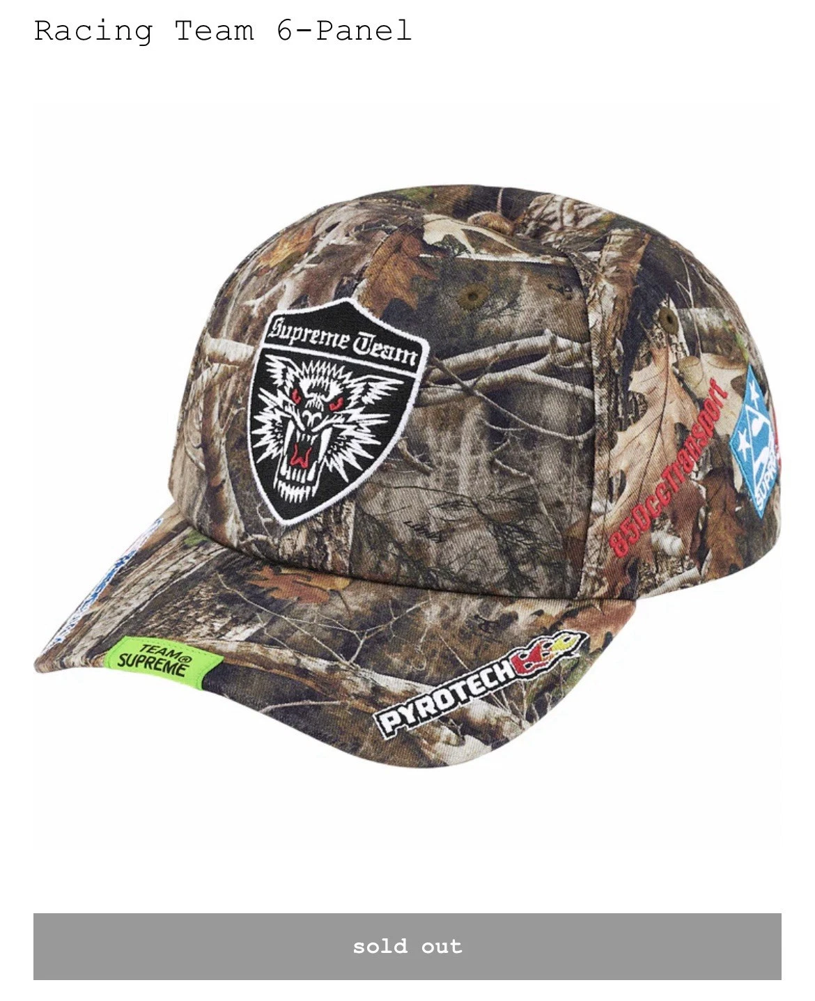 EN MAIN Supreme Racing Team 6 panneaux camouflage livraison rapide et gratuite ?