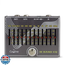 Caline CP-81 10 Band EQ Guitar Effect Pedal V3.0 - Use 500mA Power Supply (No