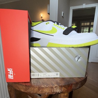 Nike Air Alpha Force 88 Billie Eilish White/Volt/Black Low Top Strap Sneakers