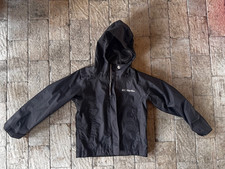 Columbia Sportswear XXS Kids Rain Shell Black Hooded Fall Wind breaker Jacket