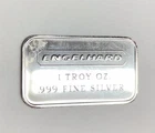 New ListingEngelhard Industries Commercial Bar 1 Troy oz. .999 Fine Silver Pebble back