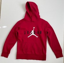 Nike Air Jordan Jumpman Logo Red Hoodie Sweatshirt Pullover - Youth Large
