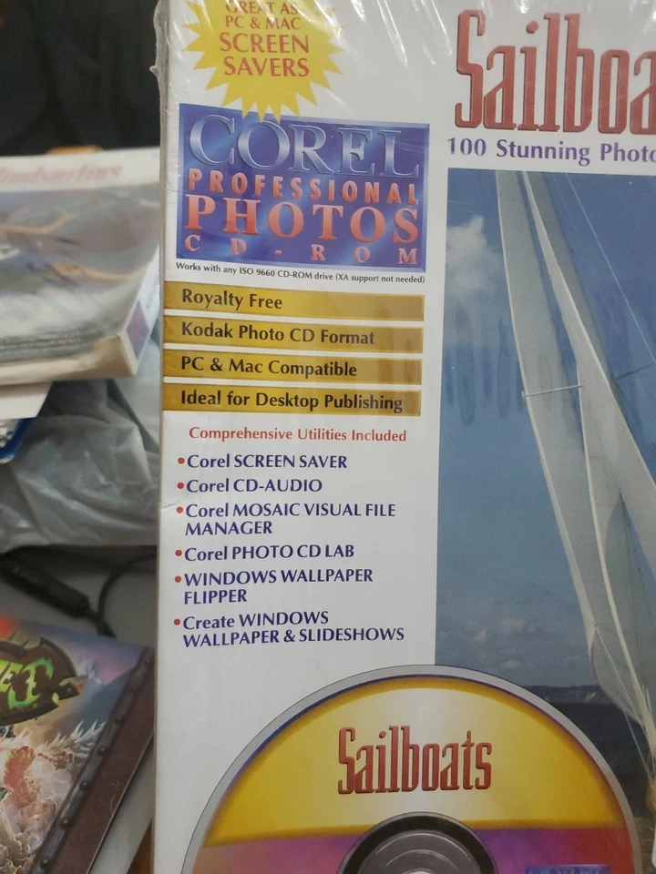 New Sealed Corel - SAILBOATS - 100 Stunning Images On CD-ROM Vintage 1993 - Image 2 of 4