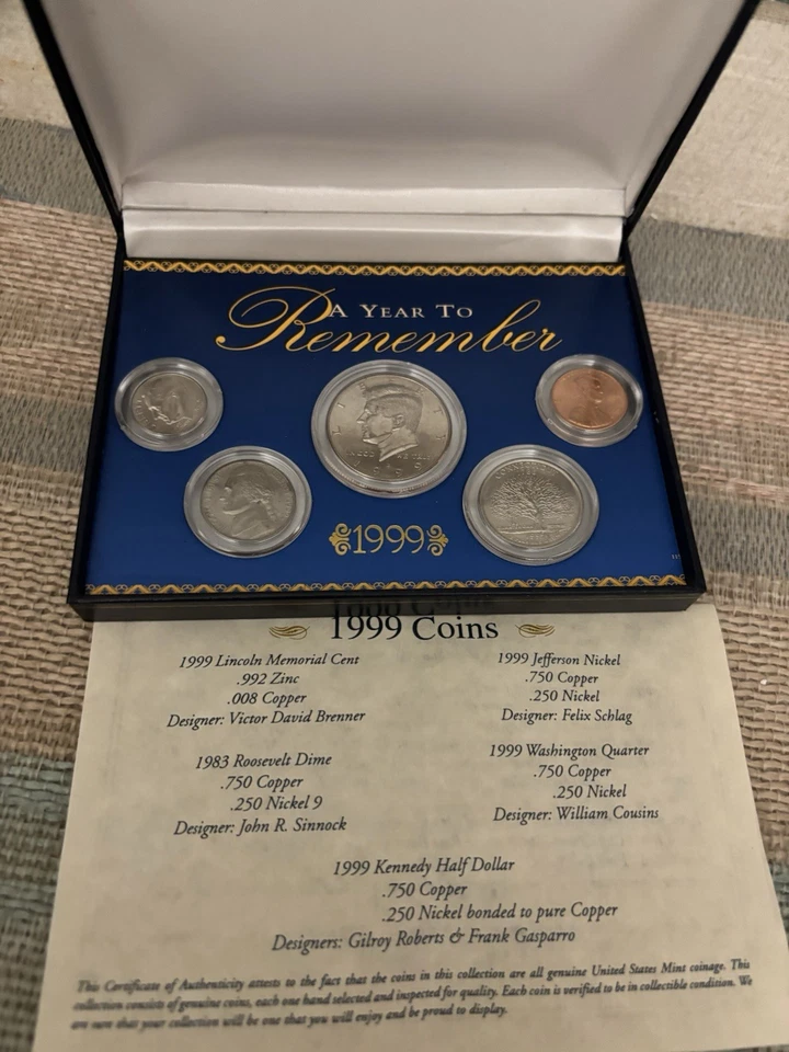 1999 a Year to Remember Coin Set with Box and Certificate of Authenticity - Image 3 of 4