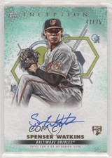 2022 Topps Inception Aqua 47/75 Spenser Watkins #BRES-SW Auto i6j