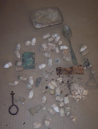 LOT OF DUG CIVIL WAR RELICS FROM WHITES FORD bullets Hammond Collection #878