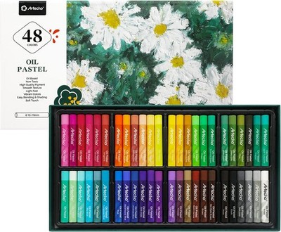 Ölpastellkreide Ölpastell Set 48 Farben leicht mischbar Malkreide Künstler Kind