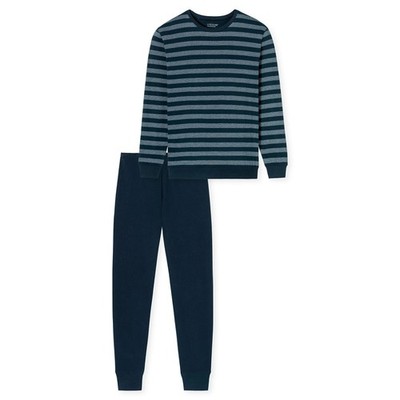 Uncover By Schiesser Men's Pajamas, Long - Cuffs, Striped, Single J...