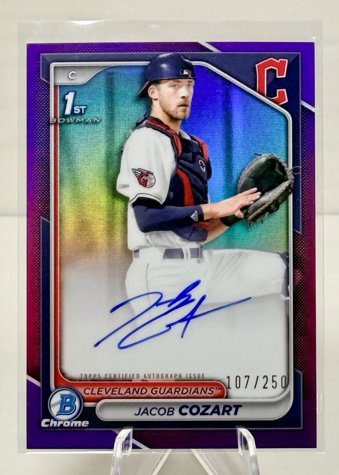 2024 Bowman Draft - Chrome Prospect Auto Jacob Cozart #CPA-JCO Purple /250