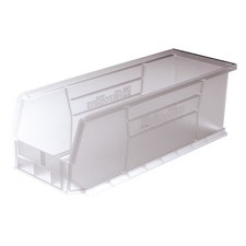 Akro-Mils 30234Sclar Hang & Stack Storage Bin, Plastic, Clear, 5 In H, 5 1/2 In