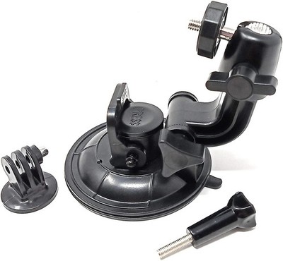 SYSTEM-S KFZ Auto Saugnapf Halterung mit 1/4 Kameraschraube 360° rotierbar