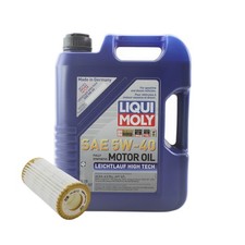 5L Liqui Moly Leichtlauf High Tech 5W-40 Mann Engine Oil Change Kit for A6 CYNB