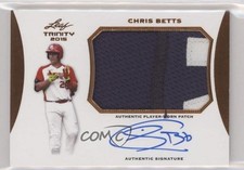 2015 Leaf Trinity Patch Auto Bronze Chris Betts #PA-CB1 Patch Auto 2a9
