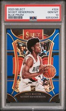 23-24 NBA Select Scoot Henderson Mezzanine Blue Prizm RC PSA 10 🔥