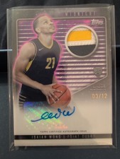 2023-24 Topps Midnight - Rookie Jersey Autographs Isaiah Wong 3/12 RCA Tri Patch