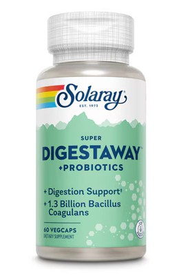 Worldwide 2 X Solaray Super Digestaway & Probiotics -- 60 VegCaps