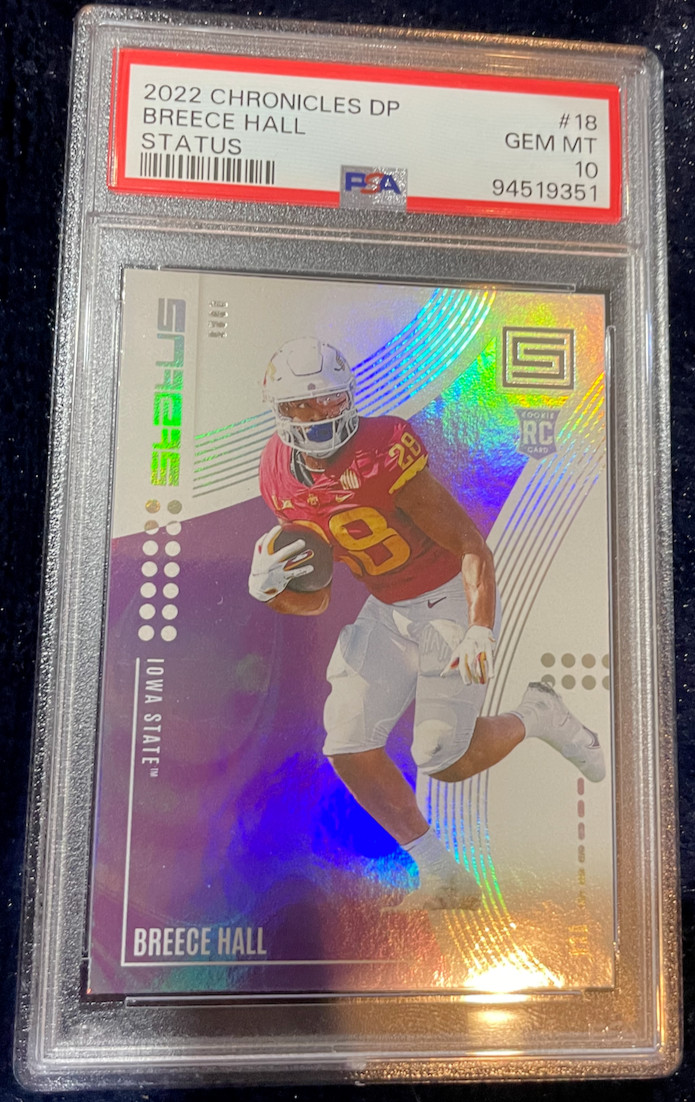 Breece Hall Panini Chronicles Draft Picks Status #18 Base