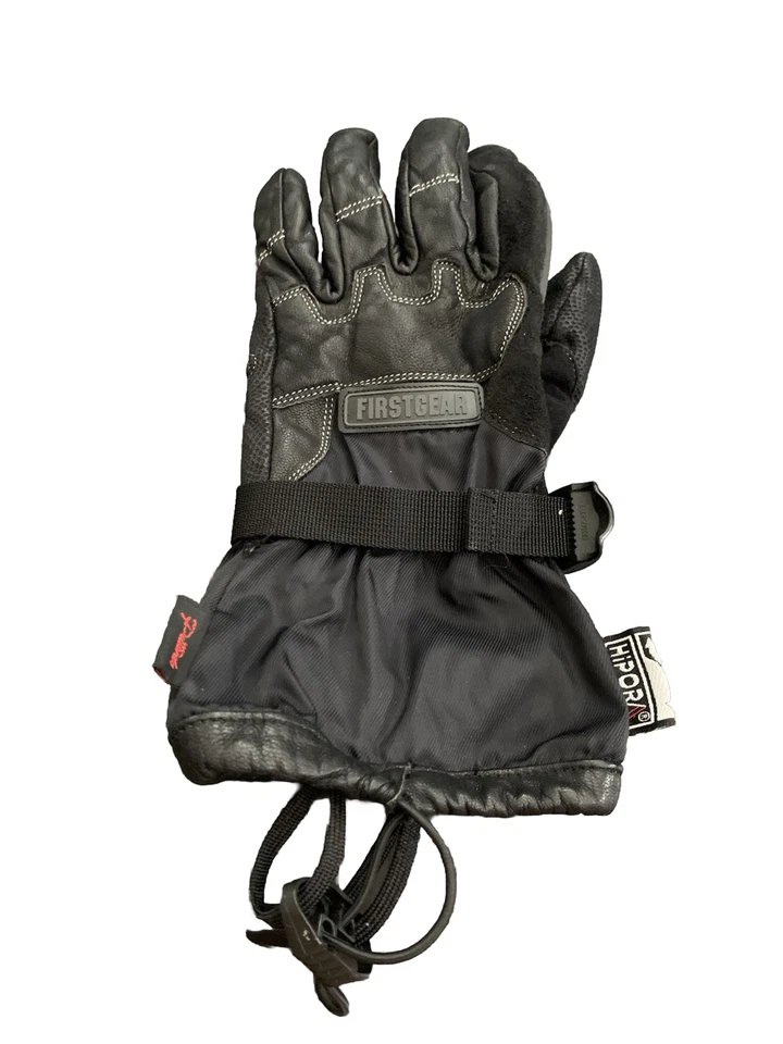 Guantes de moto para hombre pequeños First Gear Pittards cuero Hipora negro Foto 2 de 4