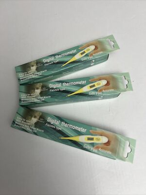 Flexible Digital Thermometers kFT-Lot of  3