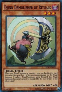Djinn Demolisher of Rituals - AP07-EN006 - Super Rare - Unlimited Edition x3 - N