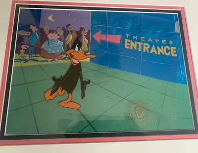 WB Warner Brothers Original Production Cel  BOX OFFICE BUNNY  Daffy Duck Disney