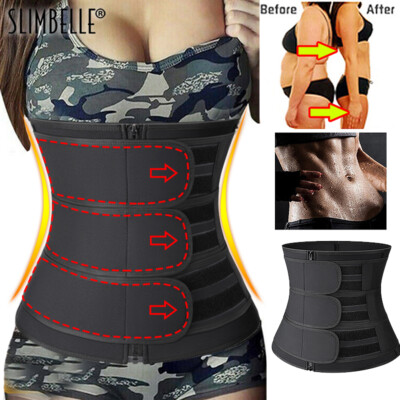 Women's Hot Sauna Sweat Body Shaper Waist Trainer Cincher Workout Corset Girdle