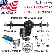 30" ATV Rear Axle Kit 48V 1000W Electric Differential Motor Brake Controller