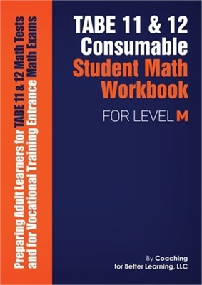 TABE 11 and 12 Consumable Student Math Workbook for Level M (Paperback or Softba