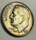 1964 P Mint Uncirculated Silver Roosevelt Dime Beautiful Toned #RD 1964-P TONED