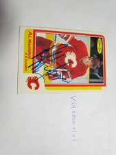 1986 1987 O-Pee-Chee Al MacInnis Signed Hockey Card 