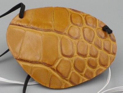World's Best Eye Patch, Embossed Alligator Pattern & leather Replaceable Elastic