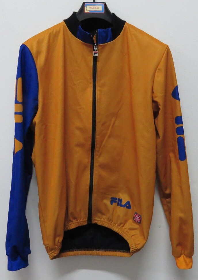 FILA GIACCA TECNICA JACKET JERSEY CICLISMO CYCLING MAGLIA SHIRT VINTAGE WIND
