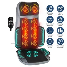 Shiatsu Neck Back Massager with Heat 3D Kneading Massage Chair Pads for Car Seat