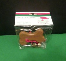 Vintage Kurt Adler "Doggy Bone" Jingle Bells Xmas Ornament NEW IN PACKAGE RARE 