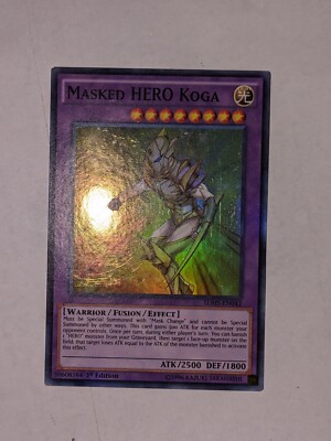 Yu-Gi-Oh! TCG Masked HERO Koga HERO Strike Structure Deck SDHS-EN042 1st Edition | eBay Yu-Gi-Oh! TCG Masked HERO Koga HERO Strike Structure Deck SDHS-EN042 1st Edition | eBay