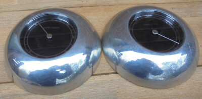 Thermometer, Hygrometer Georg Jensen  Serie Luna schwarzer Hintergrund