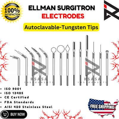 Ellman Surgitron Electrocautery Electrodes Skin/Oral Cautery Electrodes New CE