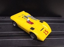 NOS Aurora AFX Ferrari 612 Yellow Red 15 w/ correct Screecher Chassis w/ Guide