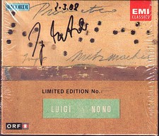 Ingo METZMACHER Signiert LUIGI NONO: PROMETEO Tragedia dell'ascolto 2CD Live 93