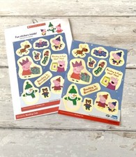 Peppa Pig Christmas Stickers Set of NEW Sheet  Sleeve
