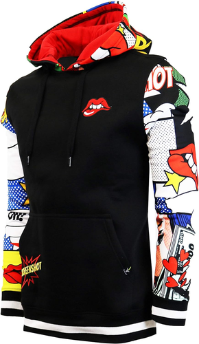 Mens Urban Hip Hop Premium Fleece Hoodie - Modern Pullover NYC Street Fashion Ur - Picture 12 of 12