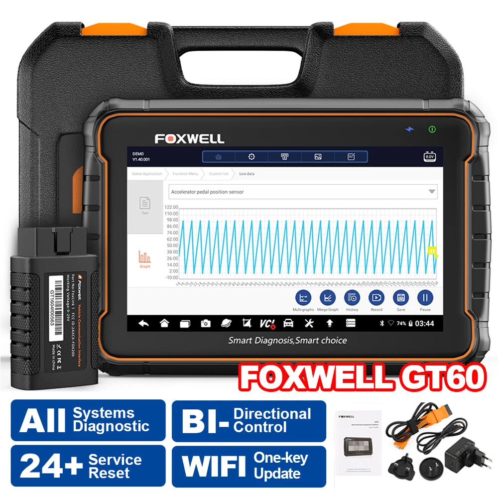 FOXWELL GT60 BT All System Bidirectional OBD2 Scanner Auto
