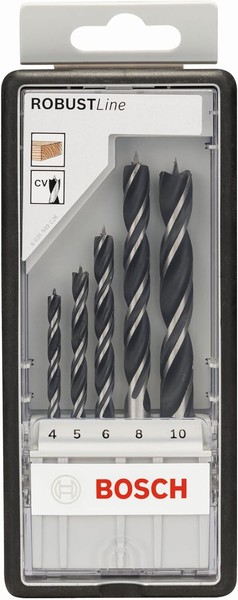 Bosch Holzspiralbohrer-Set Robust Line 8-Teilig Ø 3, 4, 5, 6, 7, 8, 9, 10 Mm Top-image