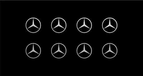 Mercedes Logo Vinyl Decals Phone Dashboard Mirror Laptop Small Stickers