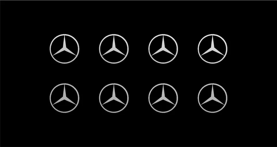 ORACAL Mercedes Logo Vinyl Decals Phone Dashboard Mirror Laptop Small Stickers