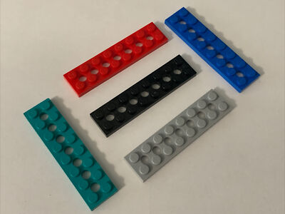 LEGO Parts 3738 (2pcs) Technic, Plate 2 x 8 w 7 Holes Pick Colors
