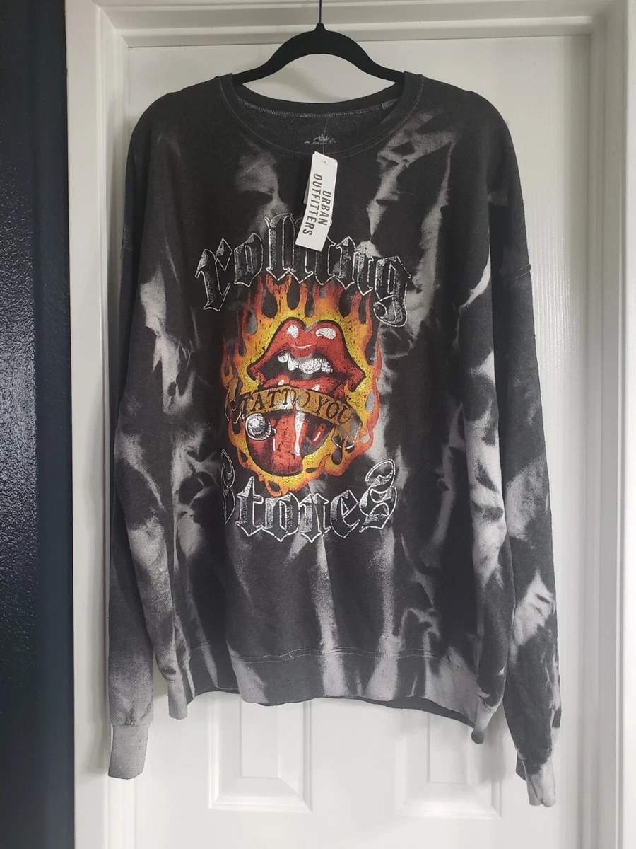 Rolling stones tie dye crew neck clearance