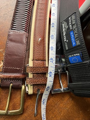 4 Men s Belts Ralph Lauren Reversible Nautica Tommy Bahama Helikon-Tex Black