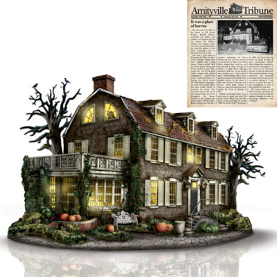 The Bradford Exchange Issue #1: 'Amityville House' Illuminated  Sculpture 6.5''