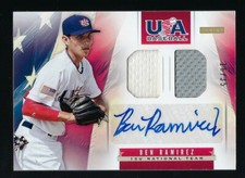 2013 Panini USA Baseball 15U National Autograph Dual Jersey Ben Ramirez 16/35